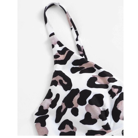 🏝🐆 Leopard High Waist Bikini - Picture 3 of 5